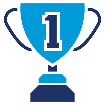 Trophes blue combination icon