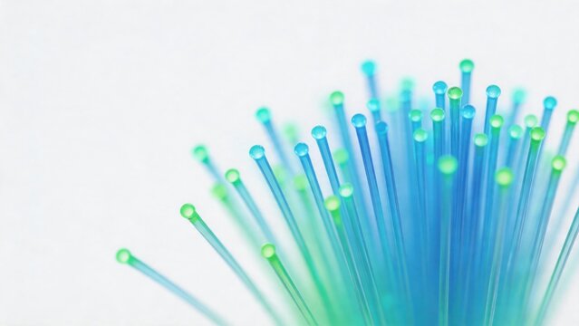 Colorful fiber optic strands