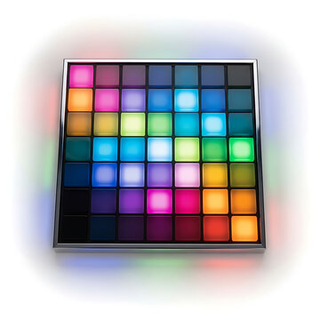 Square LED Dance Floor Panel with Multicolor Lights, Evening Party Entertainment Stage