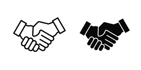Obraz premium Partner icon vector pack in black color. Editable icons.