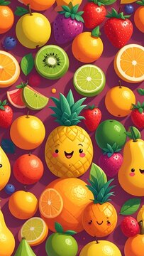 Fruits closeup