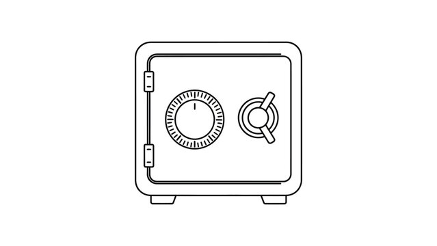 Safe box with combination lock.