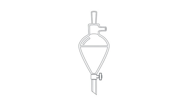 Laboratory equipment burette close up.