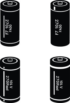 Detailed illustration of supercapacitor 2.7v 10f farad components in technical drawing, isolated on transparent background