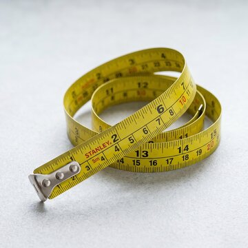 tape measure isolated on white