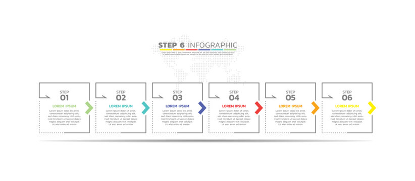 Presentation business abstract background infographic template colorful