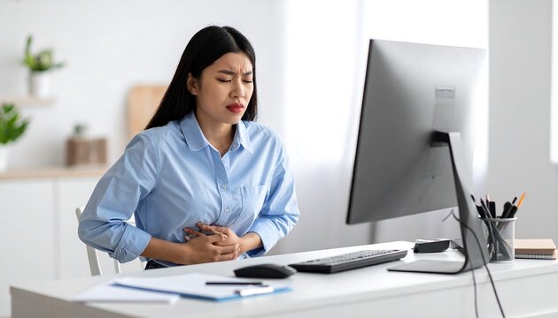 Abdominal Pain At Work.