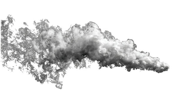 Small cloud isolated and transparent background