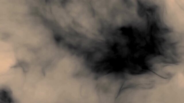 Moody Scene Atmospheric Backdrop. Soft Sepia Haze With Billowing Dark Smoke Enhances Vintage Ambiance