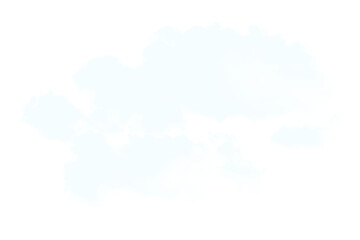 Fototapeta premium Fluffy white clouds against a dark background