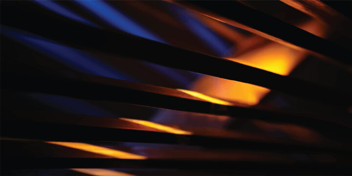 A vibrant motion pattern of orange and red flames burns with hot energy against a black backdrop, creating a textured wave of light and smoke within the fireplace