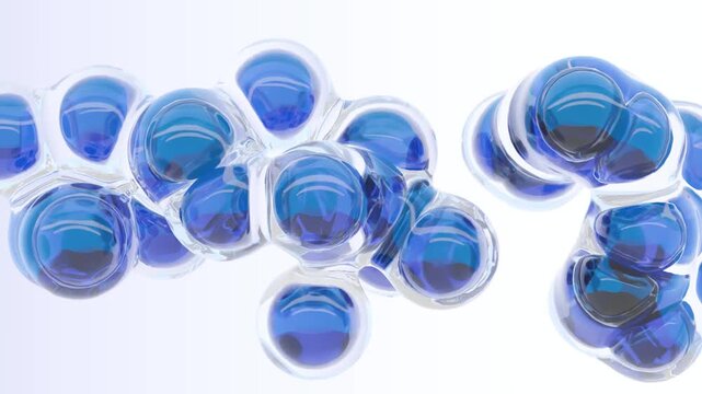 cellulare in movimento, animazione sfodno astratto rendering 3d