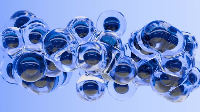 cellulare in movimento, animazione sfodno astratto rendering 3d