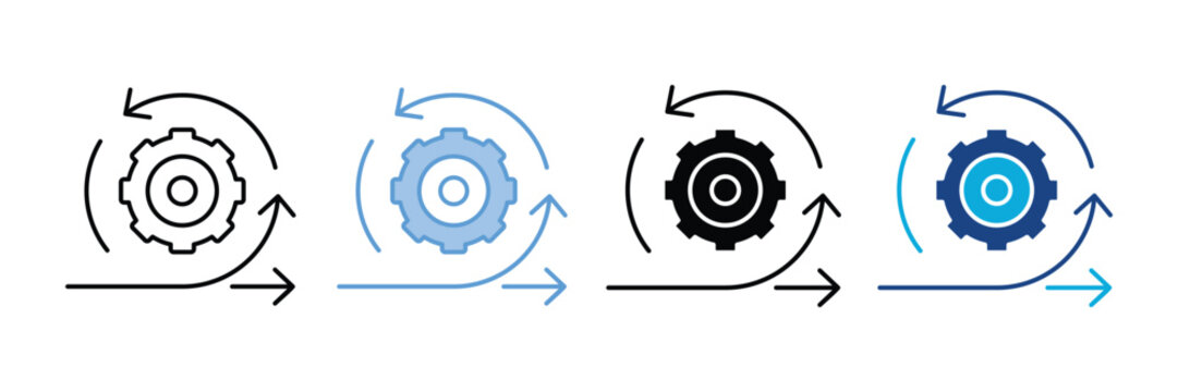 Agile Icon Set Multiple Style Collection