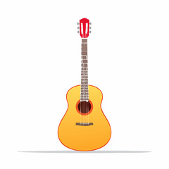 Obraz premium Acoustic Guitar Illustration