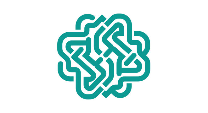 turquoise celtic knot seamless pattern vector illustration for design