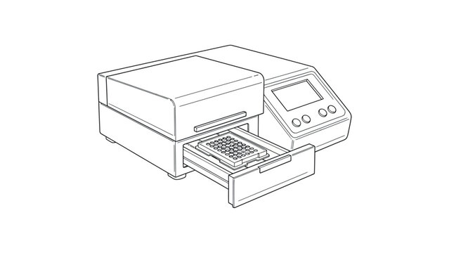Inkjet printer with open paper tray.