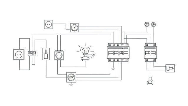 Detailed circuit board design diagram.