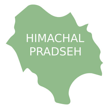 Himachal pradesh state map