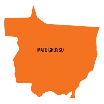 Mato grosso state map