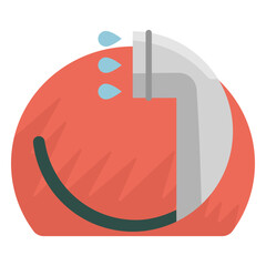 Handheld showerhead icon © Vexels