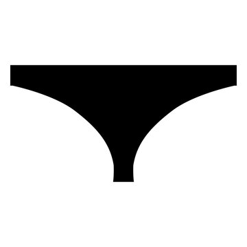 Female thong flat icon