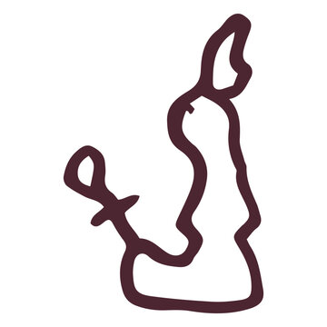 Egyptian god holding an ankh hieroglyphics symbol
