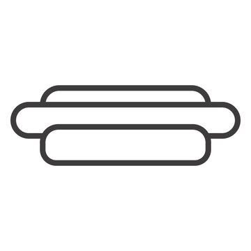 Hotdog sandwich stroke icon