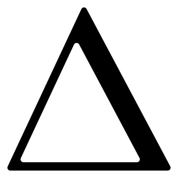 Isosceles triangle silhouette