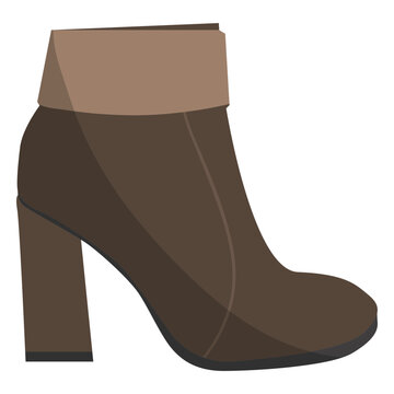 Ankle boot heel bootee flat