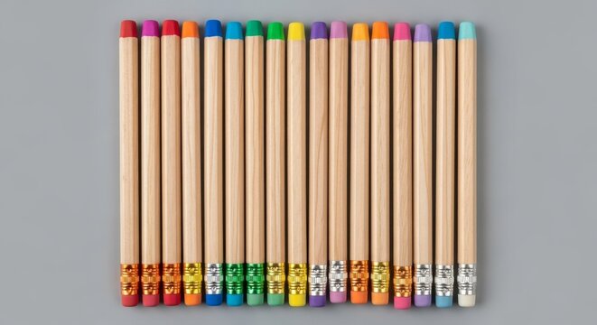 Pack of Brand New Unsharpened Pencils with Natural Wood