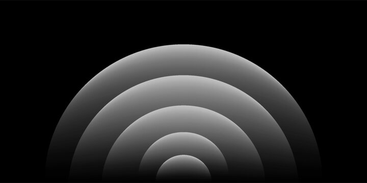 sensor waves set icon on grid transparent, ripple white color, sound wave light effect, radar and sonar digital technology, vector illustration
