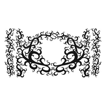 Double whole note musical symbol swirl