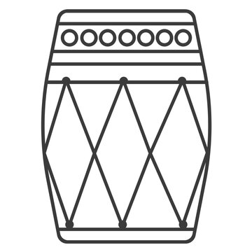 Drum circle pattern stroke