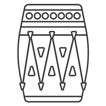 Drum triangle circle pattern stroke