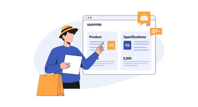 Online Shopping Comparison: Product vs Specifications, Customer Decision Making