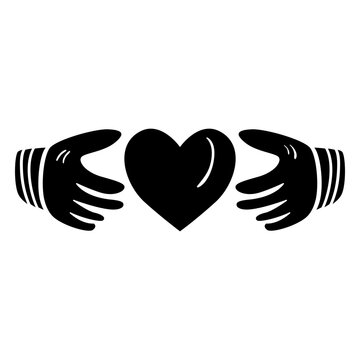 Celtic claddagh front view sketch