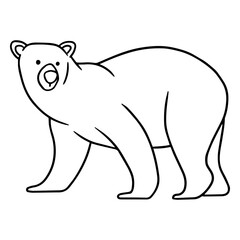 Fototapeta premium Polar stroke bear