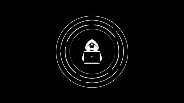 People working on laptop silhouette icon set with remote workers, freelancers and office employees using computers for online work and technology concept
