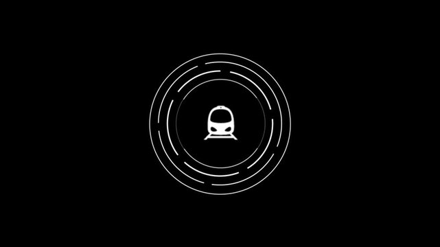 Train Line And Silhouette Color Icons Set. Railway Station Pictograms. City Electric Public Transportation Sign Collection, Freight Locomotive Outlines And Solid Symbol. 