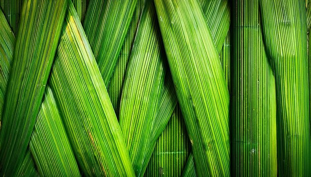 green bamboo fence background