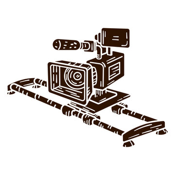 Video camera on a slider