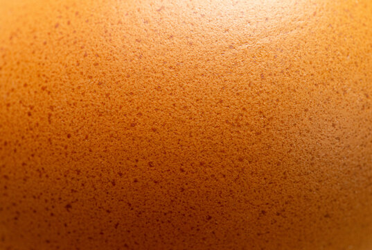 Extreme close-up of brown eggshell texture with natural speckles,Macro,A high-detailed macro shot revealing the intricate porous surface and organic brown patterns of a fresh chicken eggshell.