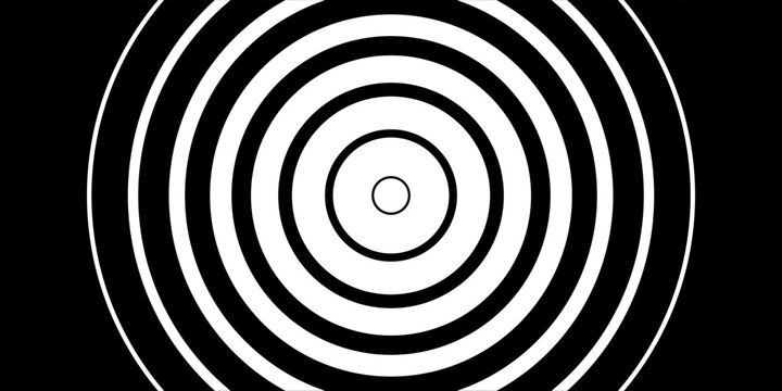 Dotted Concentric circles geometric element. Concentric segments of circles, random lines following a circle path. Dotted halftone Spiral backgrounds. EPS vector illustration