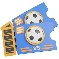 3D Rendered Football Match Tickets icon  © kaicon