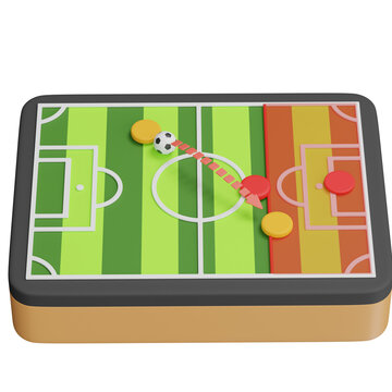 3D Rendered offside foul icon 