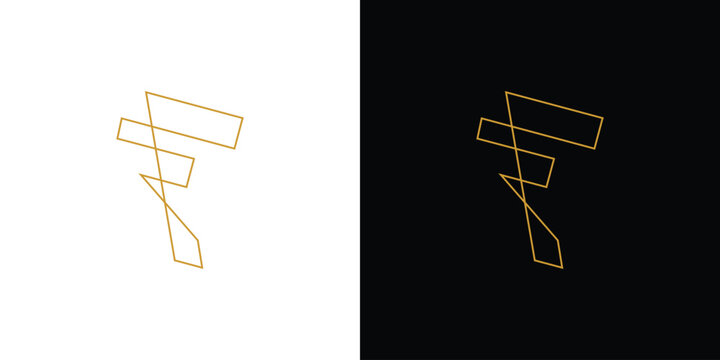Sophisticated and unique letter F initials logo design