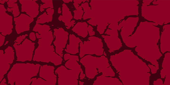  Red and black abstract cracked pattern background texture