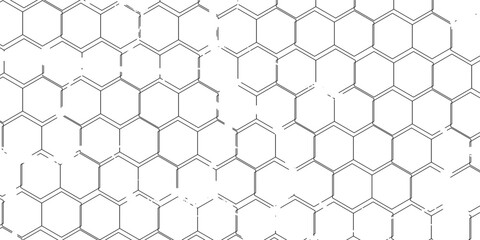 Fishing or soccer net. Repeated hexagon pattern. Black wired mesh texture isolated on white background. Metallic or fabric fence, cage or lattice structure. Vector graphic Illustration. © Lumut