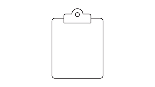Professional business clipboard vector icon featuring an editable stroke, ideal for task management illustration, checklist documentation, office organizational project planning, and data collection.